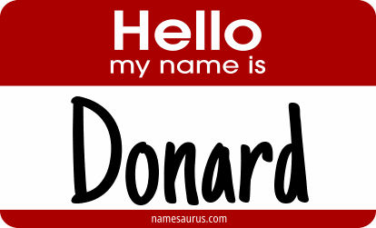 Hello my name is Donard png download