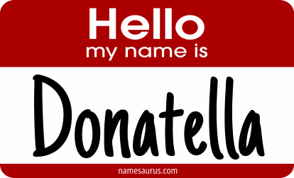 Hello my name is Donatella png download