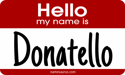 Hello my name is Donatello png download