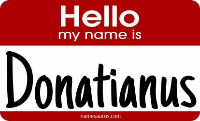 Hello my name is Donatianus png download