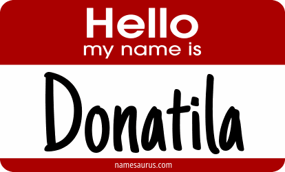 Hello my name is Donatila png download