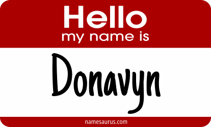 Hello my name is Donavyn png download