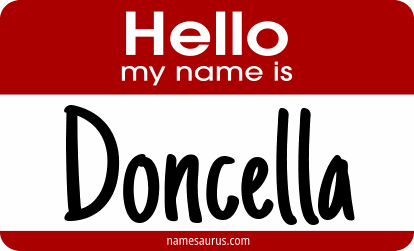Hello my name is Doncella png download