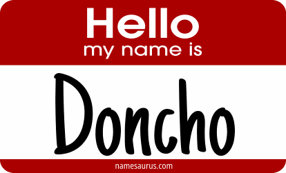 Hello my name is Doncho png download
