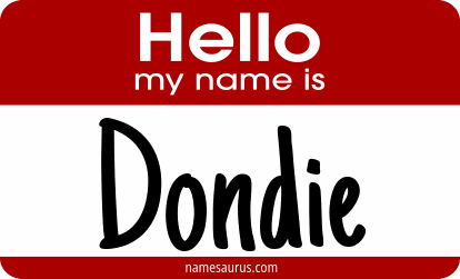 Hello my name is Dondie png download