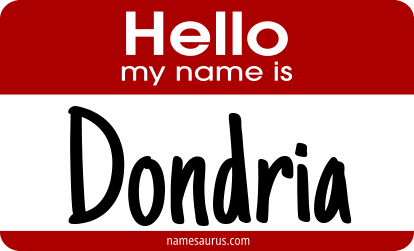 Hello my name is Dondria png download