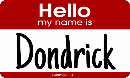Hello my name is Dondrick png download