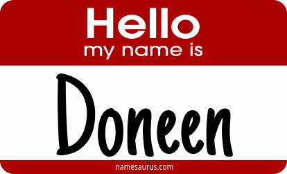 Hello my name is Doneen png download