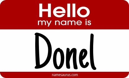 Hello my name is Donel png download