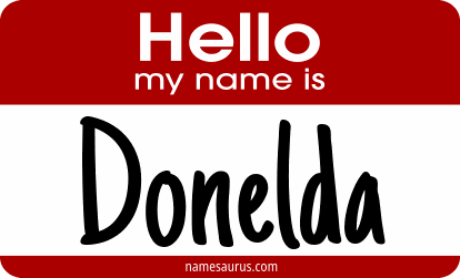 Hello my name is Donelda png download