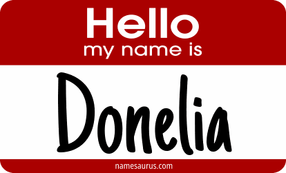 Hello my name is Donelia png download