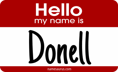Hello my name is Donell png download