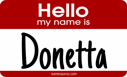 Hello my name is Donetta png download