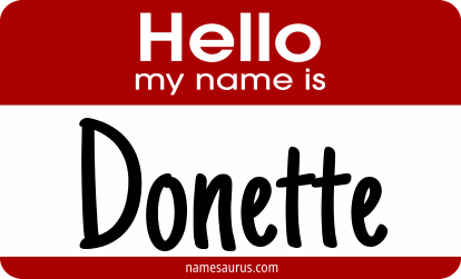 Hello my name is Donette png download