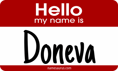 Hello my name is Doneva png download