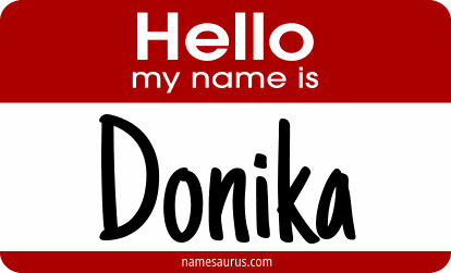 Hello my name is Donika png download