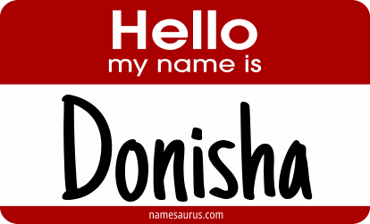 Hello my name is Donisha png download