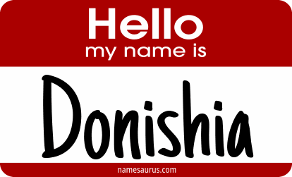 Hello my name is Donishia png download