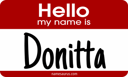 Hello my name is Donitta png download