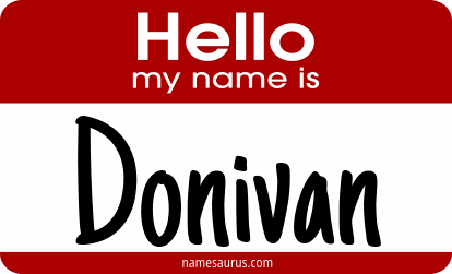 Hello my name is Donivan png download