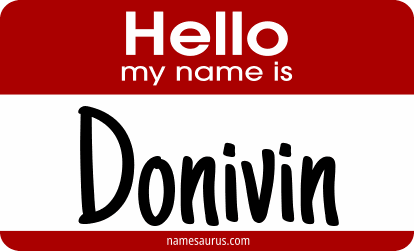 Hello my name is Donivin png download