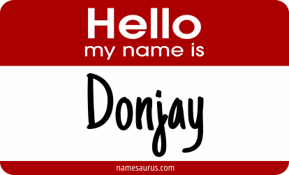 Hello my name is Donjay png download