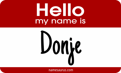 Hello my name is Donje png download
