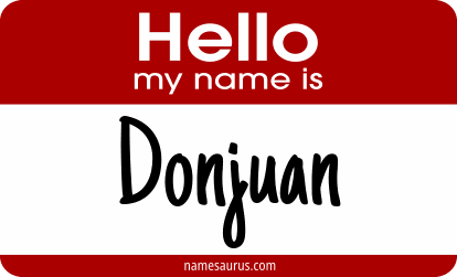 Hello my name is Donjuan png download