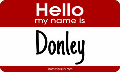 Hello my name is Donley png download