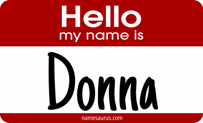 Hello my name is Donna png download