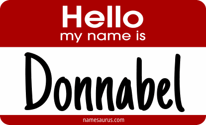 Hello my name is Donnabel png download
