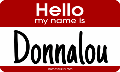 Hello my name is Donnalou png download