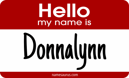 Hello my name is Donnalynn png download