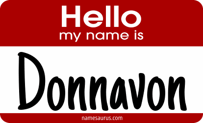 Hello my name is Donnavon png download