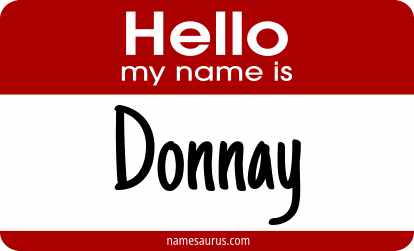 Hello my name is Donnay png download