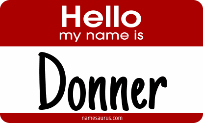 Hello my name is Donner png download