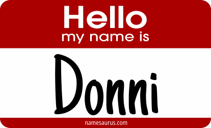 Hello my name is Donni png download