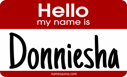 Hello my name is Donniesha png download