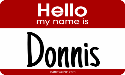 Hello my name is Donnis png download