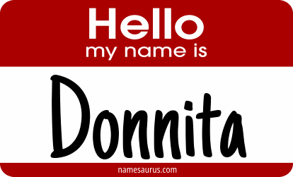 Hello my name is Donnita png download