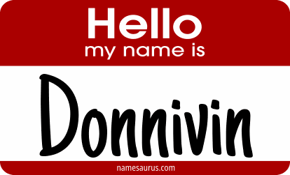 Hello my name is Donnivin png download