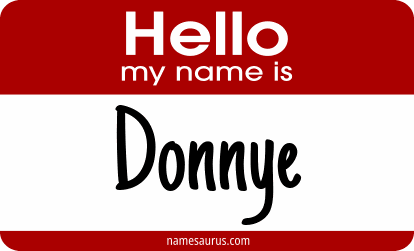 Hello my name is Donnye png download