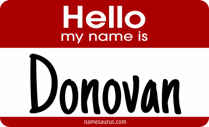 Hello my name is Donovan png download