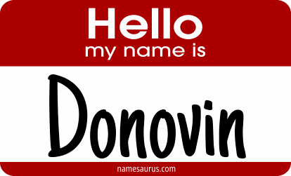 Hello my name is Donovin png download