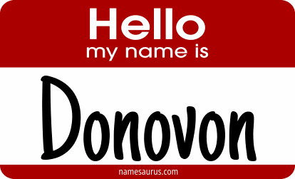 Hello my name is Donovon png download
