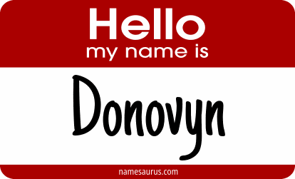Hello my name is Donovyn png download