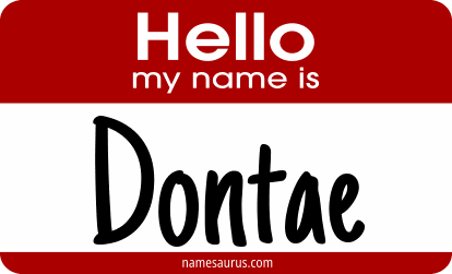 Hello my name is Dontae png download