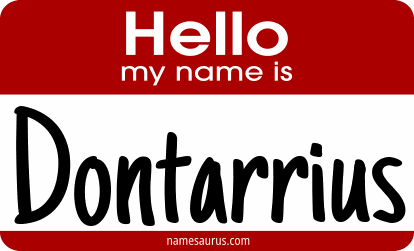 Hello my name is Dontarrius png download
