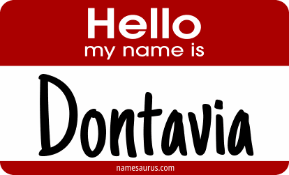 Hello my name is Dontavia png download