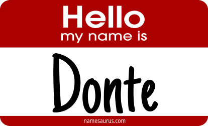 Hello my name is Donte png download